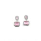 Wonderful Women's Brass Silver Plated Drop Earrings