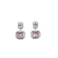 Wonderful Women's Brass Silver Plated Drop Earrings