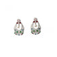 Pretty Women's Brass Silver Plated Chandbali Earrings