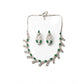 Beautiful Women's Brass Silver Plated Necklace set
