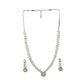 Beautiful Women's Brass Silver Plated Necklace set