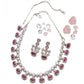Stylish Women's Brass Silver Plated Necklace set