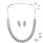 Sensational Women's Brass Silver Plated Necklace set