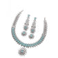 Sensational Women's Brass Silver Plated Necklace set