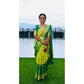 Casual Women's Litchi silk Printed Saree With Unstitched Blouse