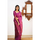 Astonishing Women's Litchi silk Printed Saree With Unstitched Blouse