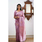 Astonishing Women's Litchi silk Printed Saree With Unstitched Blouse