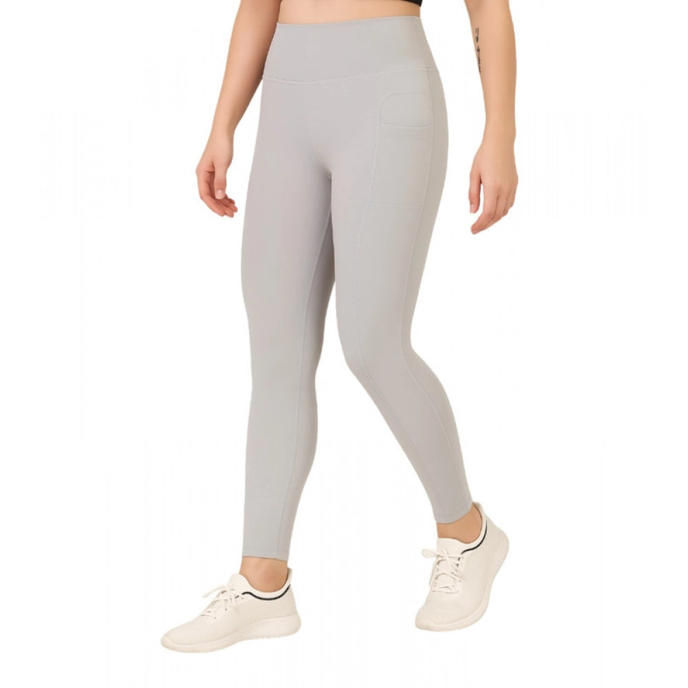 Fashionable Women's Polyester Solid Ankle length High Waisted Tights