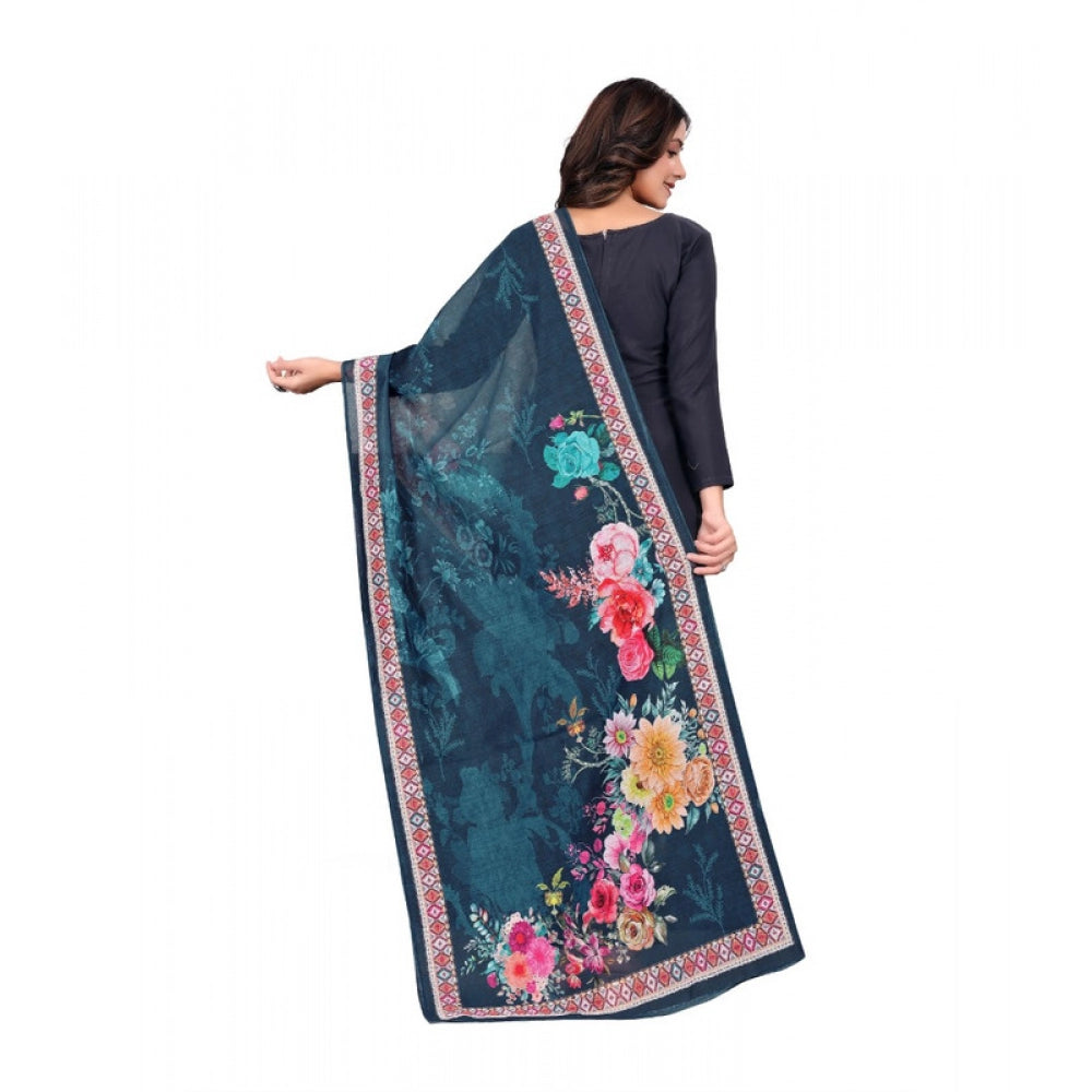Contemporary Women's Chanderi Silk Printed Dupatta