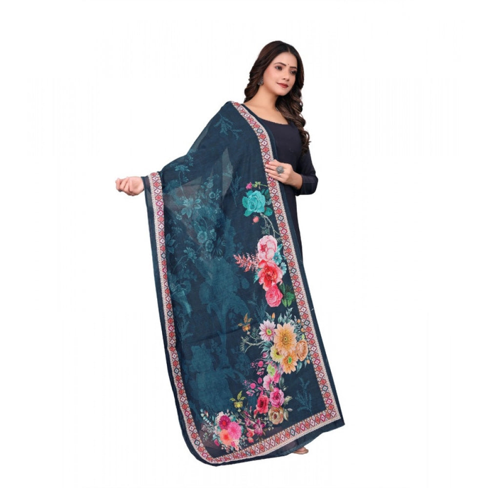 Contemporary Women's Chanderi Silk Printed Dupatta