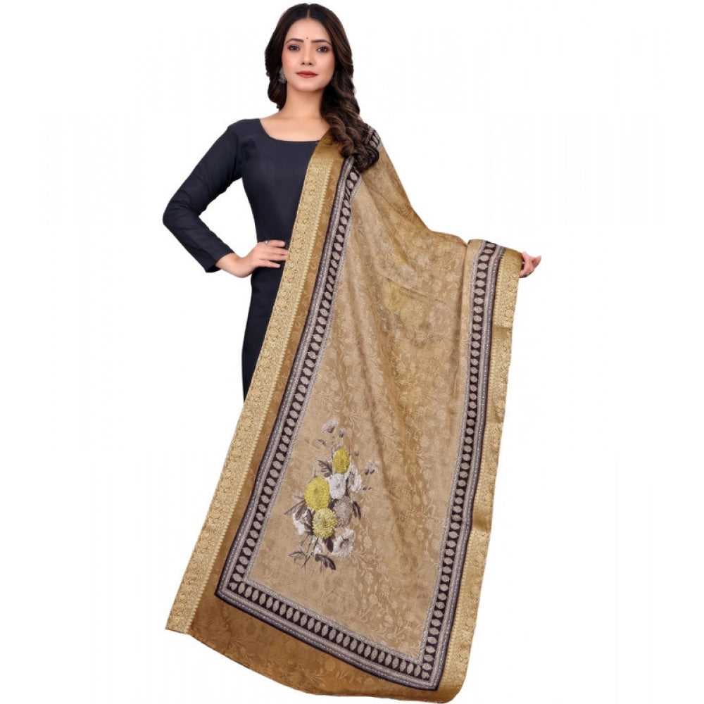 Contemporary Women's Chanderi Silk Printed Dupatta