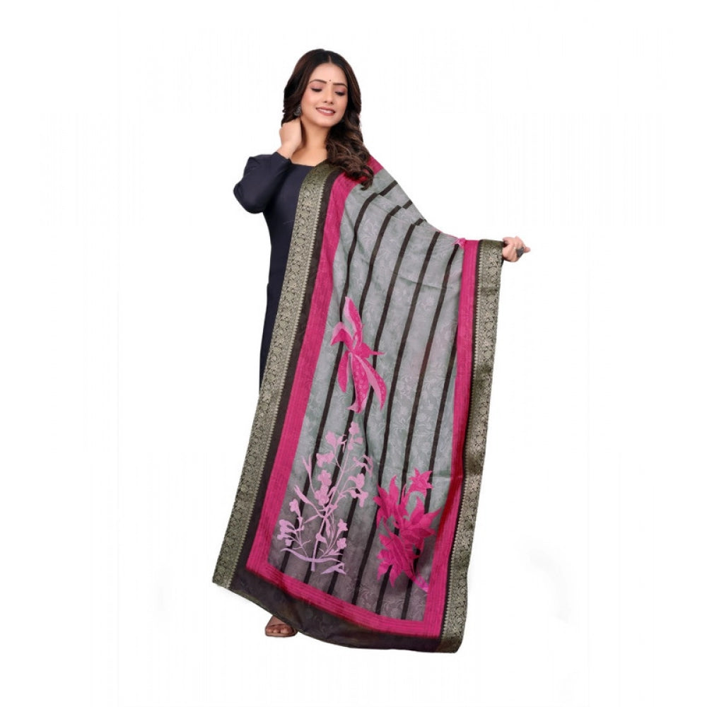 Contemporary Women's Chanderi Silk Printed Dupatta