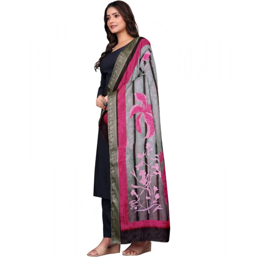 Contemporary Women's Chanderi Silk Printed Dupatta