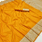 Pure Soft Banarasi Silk Galla Pallu Saree