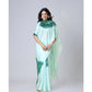 Elegant Kaftan Style Soft Crepe Silk Printed Ready To Wear Saree With Blouse Piece