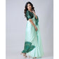 Elegant Kaftan Style Soft Crepe Silk Printed Ready To Wear Saree With Blouse Piece
