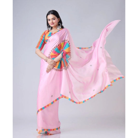 Elegant Kaftan Style Soft Crepe Silk Printed Ready To Wear Saree With Blouse Piece