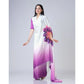 Elegant Kaftan Style Soft Crepe Silk Printed Ready To Wear Saree With Blouse Piece