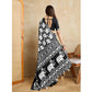 Glorious Women's Silk Blend Printed Saree With Blouse Piece