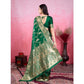 Sophisticated Women's Banarasi Silk Printed Saree With Blouse Piece