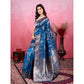 Sophisticated Women's Banarasi Silk Printed Saree With Blouse Piece