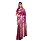 Sophisticated Women's Banarasi Silk Printed Saree With Blouse Piece