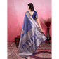 Sophisticated Women's Banarasi Silk Printed Saree With Blouse Piece