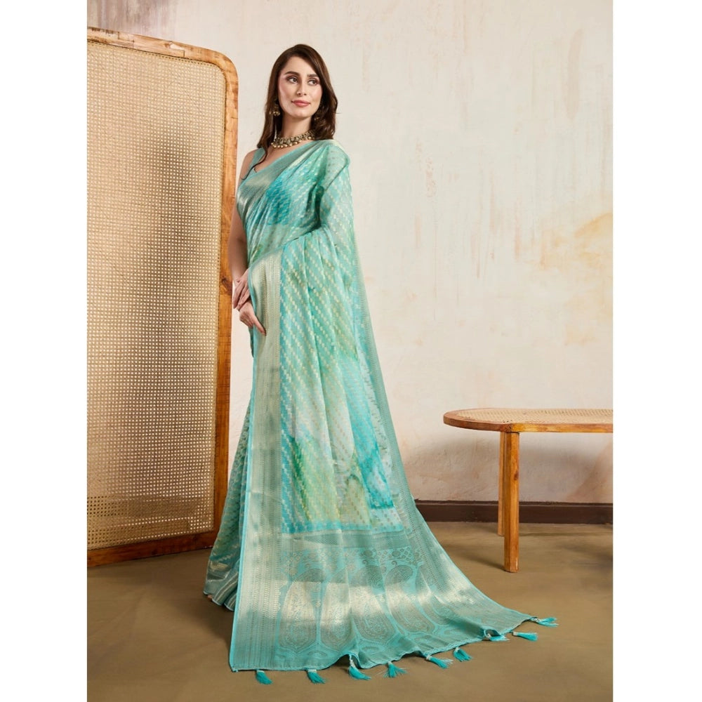 Appealing Women's Viscose Printed Saree With Blouse Piece