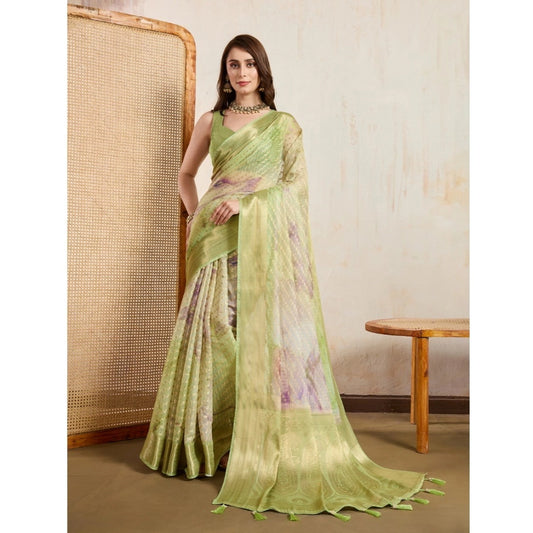 Appealing Women's Viscose Printed Saree With Blouse Piece