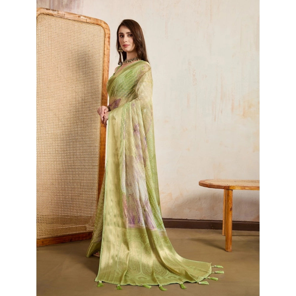 Appealing Women's Viscose Printed Saree With Blouse Piece