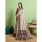 Dashing Women's Silk Blend Printed Saree With Blouse Piece