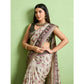 Dashing Women's Silk Blend Printed Saree With Blouse Piece