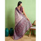 Dashing Women's Silk Blend Printed Saree With Blouse Piece