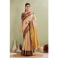 Glamorous Women's Silk Blended Jaquard Woven Saree With Blouse Piece