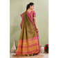 Glamorous Women's Silk Blended Jaquard Woven Saree With Blouse Piece