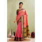 Glamorous Women's Silk Blended Jaquard Woven Saree With Blouse Piece