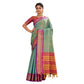 Glamorous Women's Silk Blended Jaquard Woven Saree With Blouse Piece