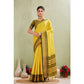 Glamorous Women's Silk Blended Jaquard Woven Saree With Blouse Piece