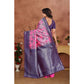 Jaunty Women's Banarasi Silk Jaquard Woven Saree With Blouse Piece