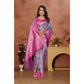 Jaunty Women's Banarasi Silk Jaquard Woven Saree With Blouse Piece