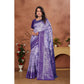 Jaunty Women's Banarasi Silk Jaquard Woven Saree With Blouse Piece