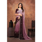 Luxurious Women's Chiffon Embroidred Saree With Blouse Piece