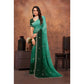 Luxurious Women's Chiffon Embroidred Saree With Blouse Piece