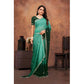 Luxurious Women's Chiffon Embroidred Saree With Blouse Piece
