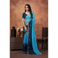 Luxurious Women's Chiffon Embroidred Saree With Blouse Piece
