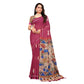 Groovy Women's Linen Printed Saree With Blouse Piece