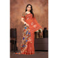 Groovy Women's Linen Printed Saree With Blouse Piece