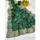 Snazzy Women's Silk Embroidred Saree With Blouse Piece