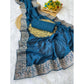 Snazzy Women's Silk Embroidred Saree With Blouse Piece