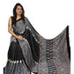 Sassy Women's Satin Printed Saree With Blouse Piece